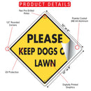 Please Keep Dogs Off Lawn Signs or Sticker-4