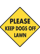 Please Keep Dogs Off Lawn Signs or Sticker-1
