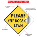 Please Keep Dogs Off Lawn Signs or Sticker-3