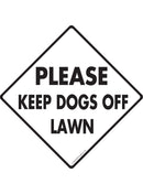 Please Keep Dogs Off Lawn Exterior Dog Pooping Aluminum Sign or Vinyl Sticker