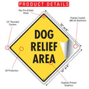 Dog Relief Area Signs or Sticker-3