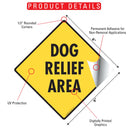 Dog Relief Area Signs or Sticker-2