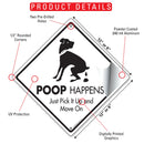 Poop Happens Dog Poop Signs or Sticker-3