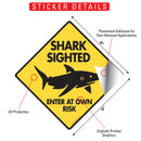 Shark Sighted - Enter at Own Risk Signs or Sticker-2
