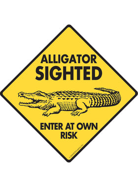 Alligator Sighted Sign or Sticker