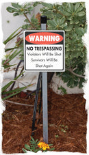 Warning - No Trespassing - Violators Will Be Shot Signs or Sticker-5