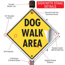 Dog Walk Area Signs or Sticker-4
