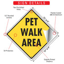 Pet Walk Area Signs or Sticker-3