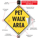Pet Walk Area Signs or Sticker-4