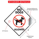 No Dogs Allowed Signs or Sticker-2