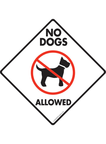 No Dogs Allowed Exterior Aluminum Sign or Vinyl Sticker