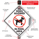 No Dogs Allowed in Pool Area Signs or Sticker-4