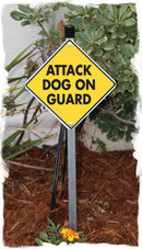 Attack Dog on Guard Signs or Sticker-5