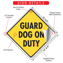 Guard Dog on Duty Signs or Sticker-3