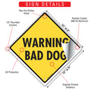 Warning Bad Dog Signs or Sticker-3