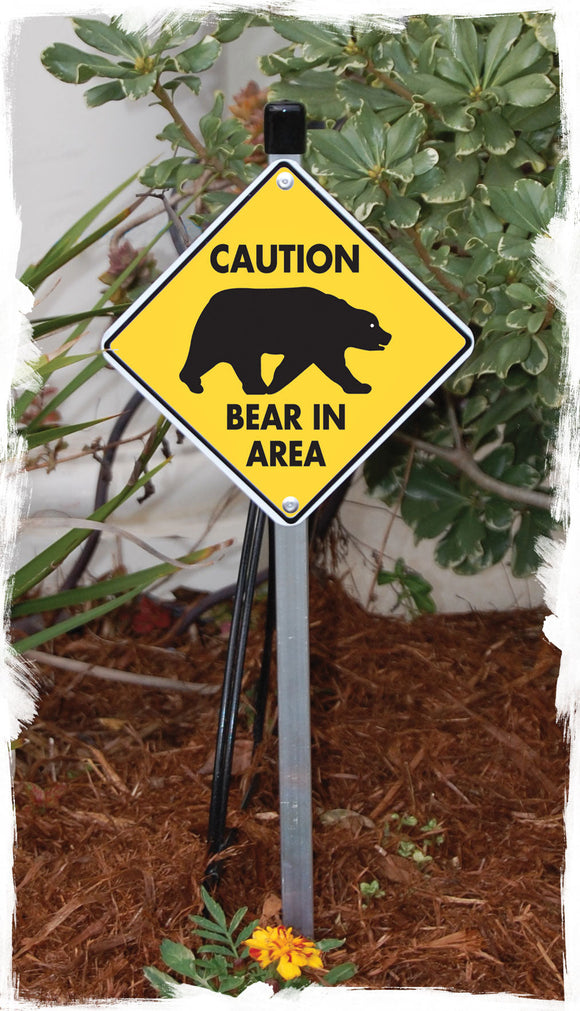 Caution! Bear In Area Signs or Sticker