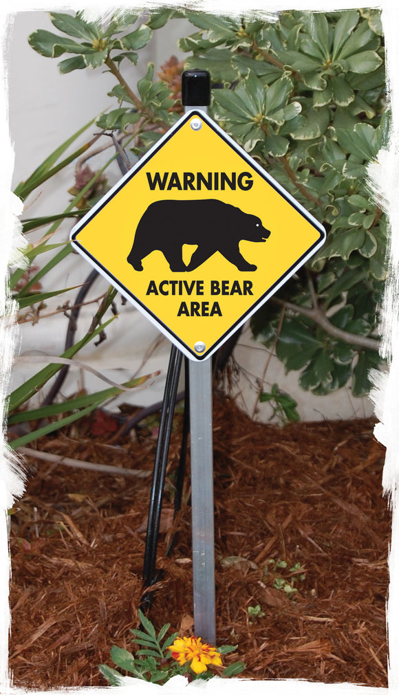 Warning! Active Bear Area Signs or Sticker