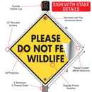 Please Do Not Feed Wildlife Signs or Sticker-4