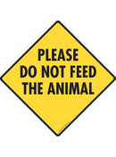Please Do Not Feed the Animal Sign or Sticker