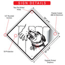 Reach Over the Fence Dog Signs or Sticker-3