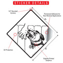 Reach Over the Fence Dog Signs or Sticker-2