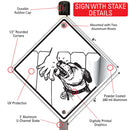 Reach Over the Fence Dog Signs or Sticker-4