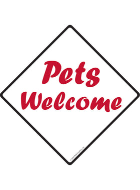 Pets Welcome Sign or Sticker