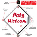 Pets Welcome Signs or Sticker-4