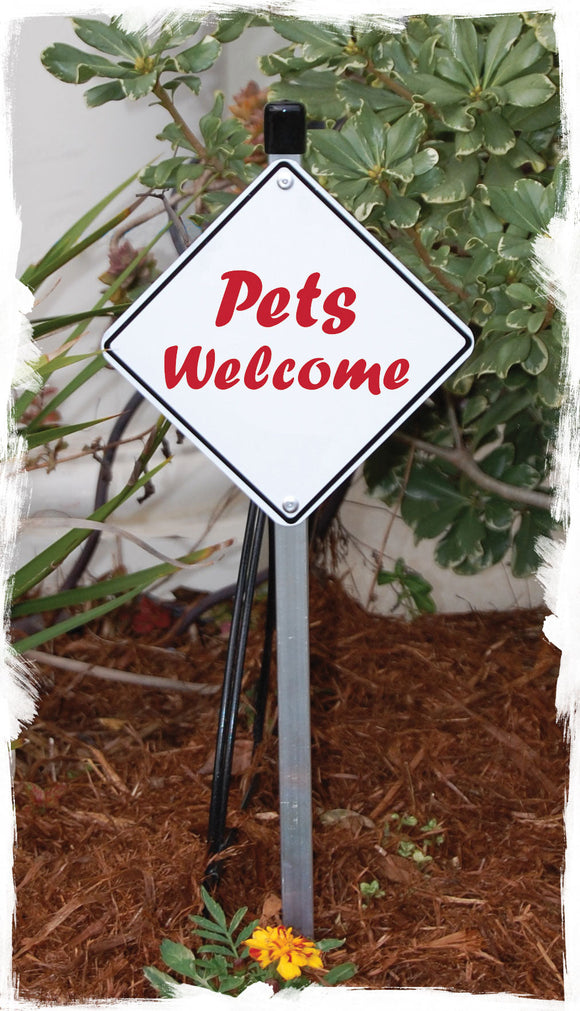 Pets Welcome Signs or Sticker