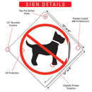 No Dogs Allowed (Symbol) Signs or Sticker-3