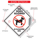 No Dogs Allowed in Playground Area Signs or Sticker-3
