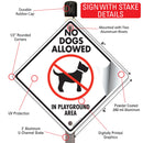 No Dogs Allowed in Playground Area Signs or Sticker-4