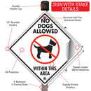 No Dogs Allowed within This Area Signs or Sticker-4