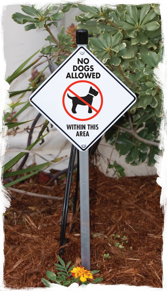 No Dogs Allowed within This Area Signs or Sticker