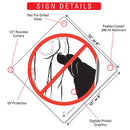 No Butt Sniffing Dog Signs or Sticker-3