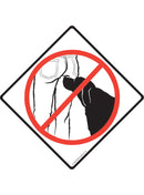No Butt Sniffing Sign or Sticker