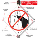 No Butt Sniffing Dog Signs or Sticker-4