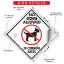 No Dogs Allowed in Common Areas Signs or Sticker-3
