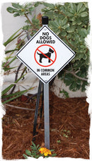 No Dogs Allowed in Common Areas Signs or Sticker-5