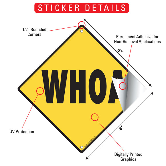 Whoa - Horse Signs or Sticker