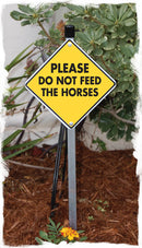 Please Do Not Feed The Horses Aluminum Sign or Vinyl Sticker - Weatherproof Yard-5