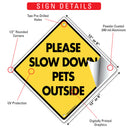 Please Slow Down - Pets Outside Dog Signs or Sticker-3