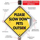Please Slow Down - Pets Outside Dog Signs or Sticker-4
