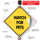 Watch For Pets Dog Signs or Sticker-4