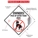 Pick Up After Your Pet Dog Poop Signs or Sticker-2