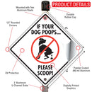 If Your Dog Poops, Please Scoop Dog Poop Signs or Sticker-4