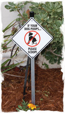 If Your Dog Poops, Please Scoop Dog Poop Signs or Sticker-5