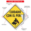 Cuidado Con El Perro (Beware of Dog) Signs or Sticker-3