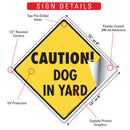Caution! Dog In Yard Signs or Sticker-3
