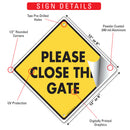 Please Close The Gate Signs or Sticker-3